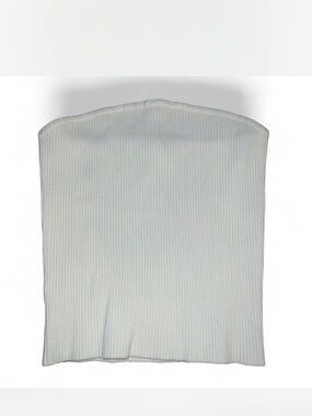 Women’s White Ribbed Knit tube top